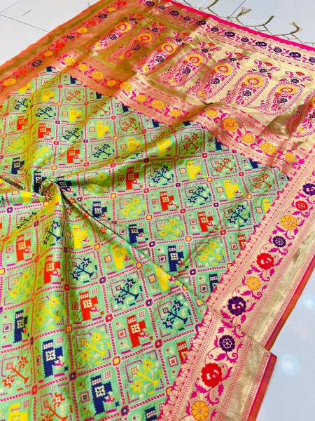 A Patola silk By Policona Fab Designer Non Catalog Sarees